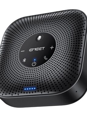EMEET M0 Black Portable Bluetooth Conference Speakerphone